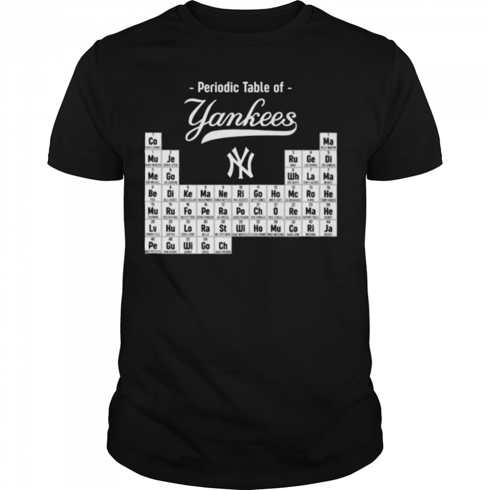 Periodic Table Of New York Yankees shirt