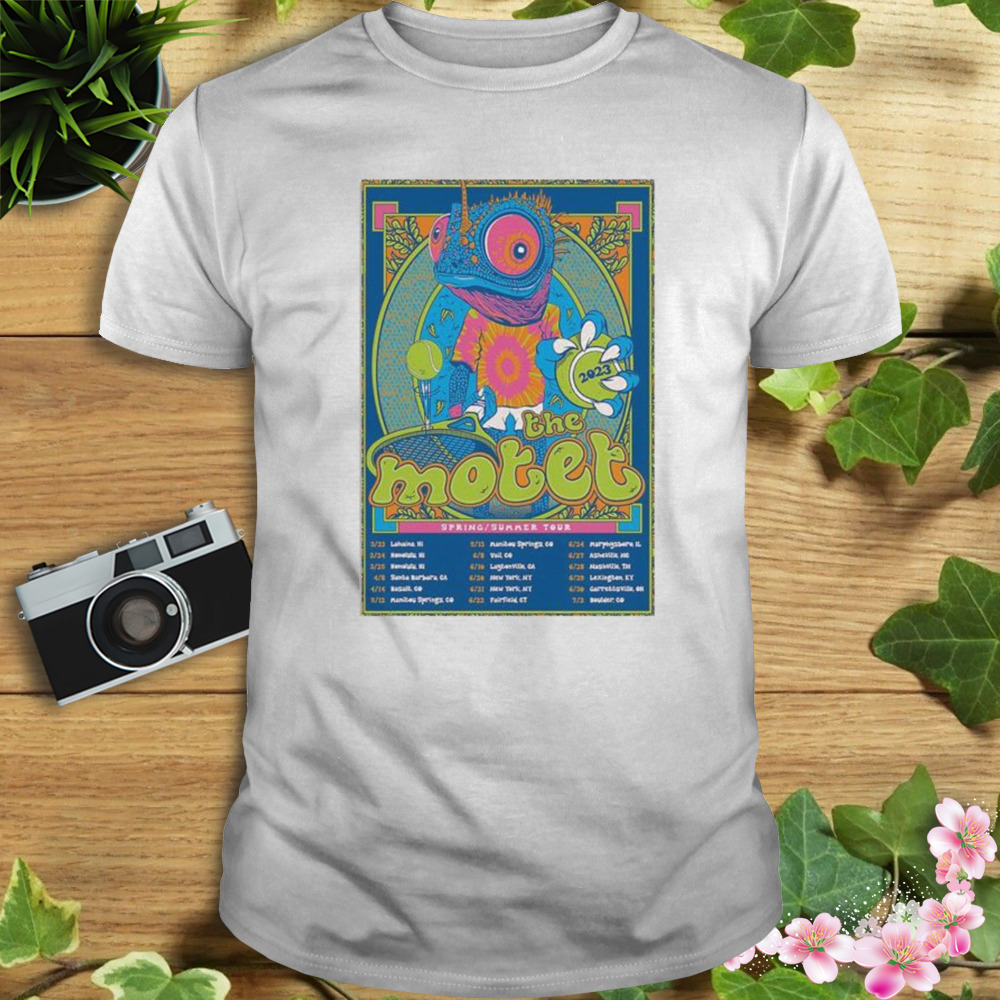 The Motet Spring+Summer Tour 2023 poster shirt