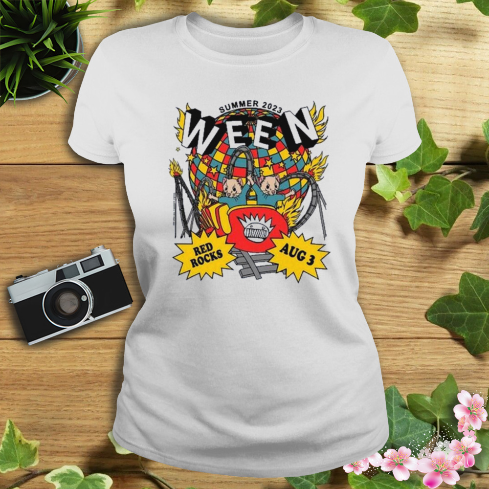 ween Band August 3 2023 Red Rocks Morrison shirt 2 Women's shirt