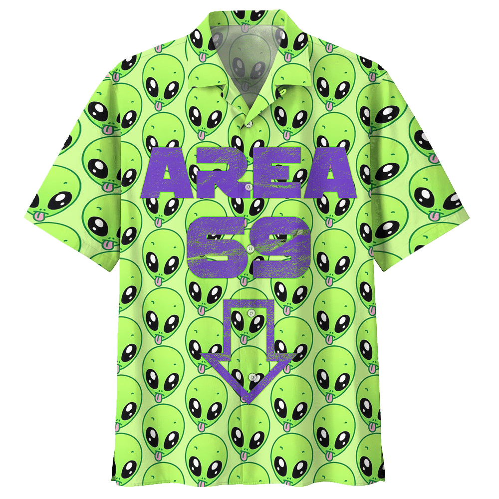 Alien Green Awesome Design Unisex Hawaiian Shirt