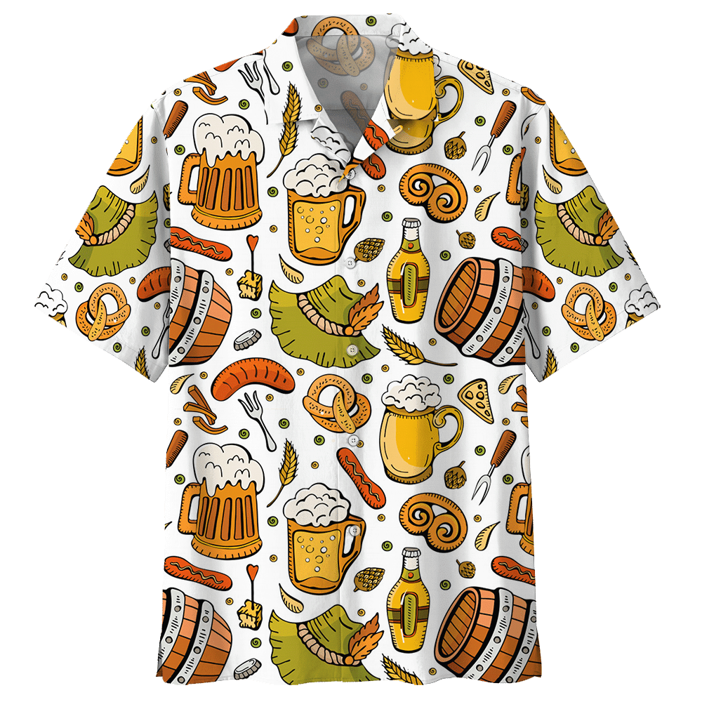 Beer  White Amazing Unisex Hawaiian Shirt