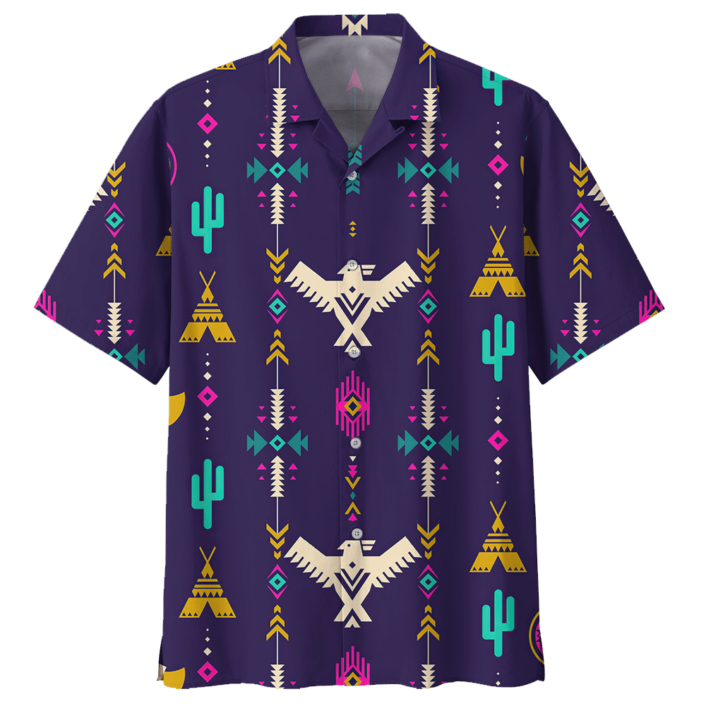 Bohemian  Blue Amazing Unisex Hawaiian Shirt