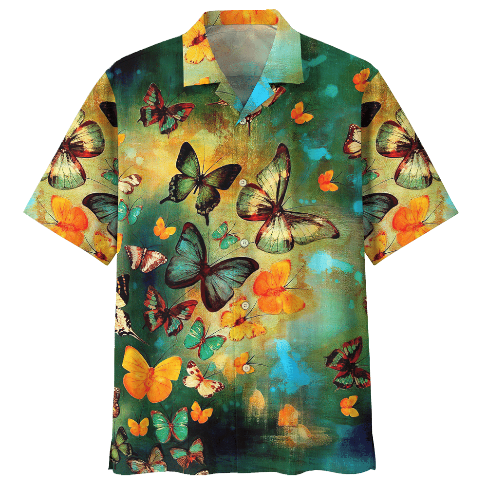 Butterfly Colorful Amazing Unisex Hawaiian Shirt