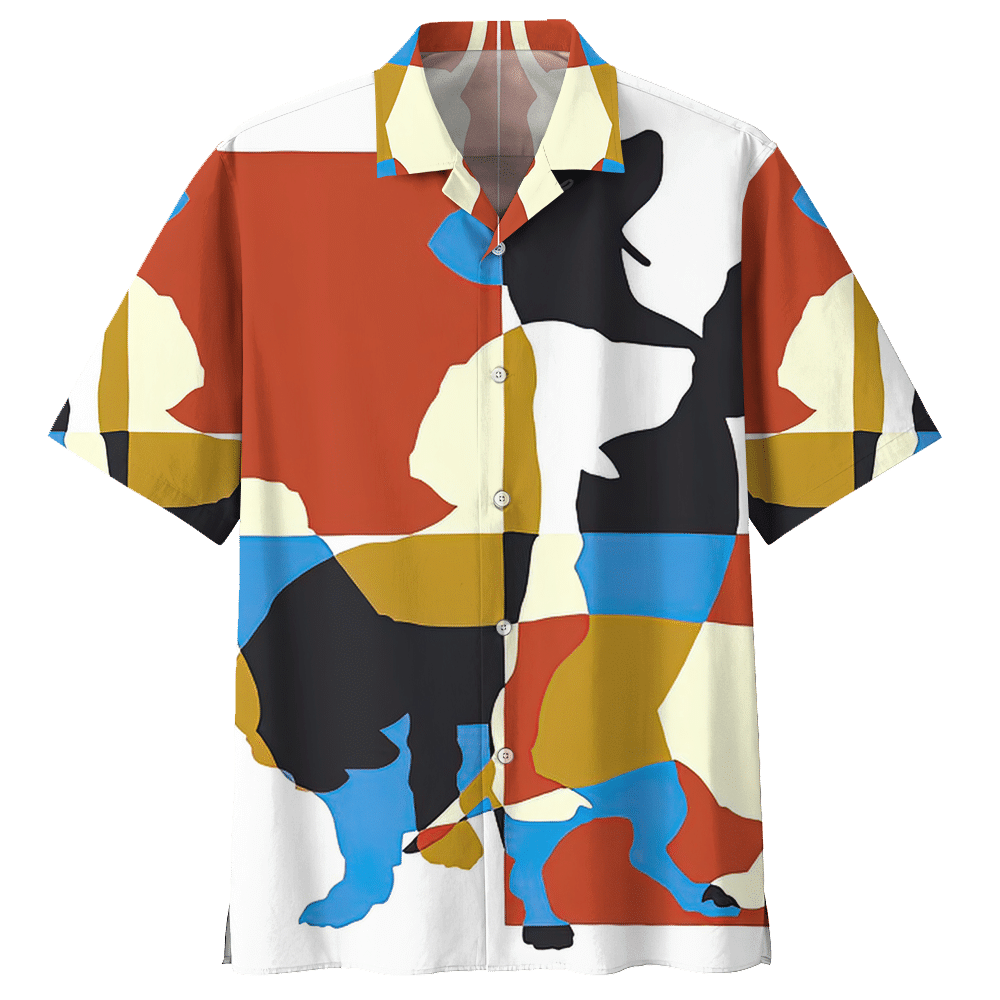 Dachshund Colorful Awesome Unisex Hawaiian Shirt