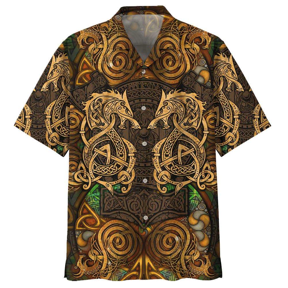 Dragon Khaki Nice Hawaiian Shirt