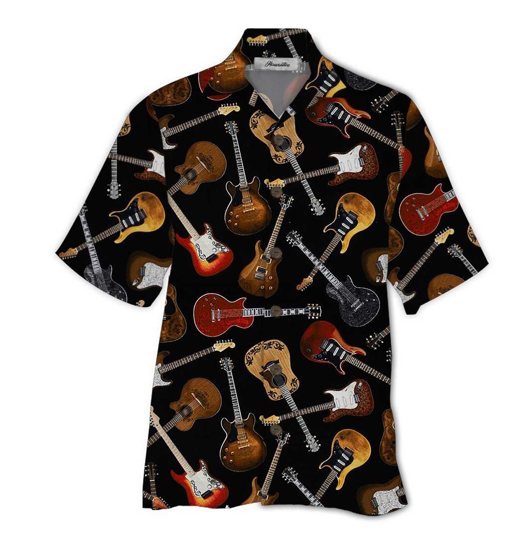 Guitar Black Amazing Unisex Hawaiian Shirt