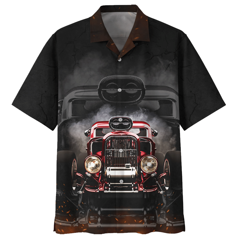 Hot Rod Black Awesome Unisex Hawaiian Shirt