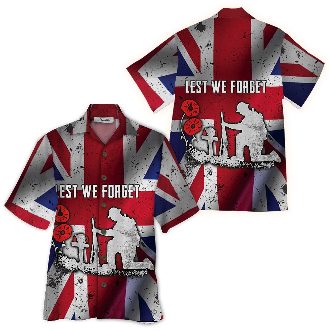 Lest We Forget Colorful Unique Unisex Hawaiian Shirt