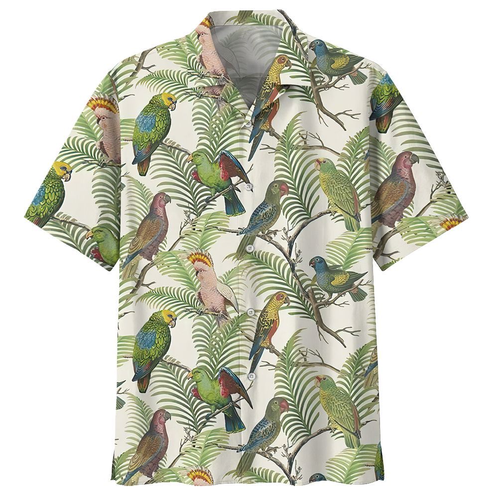 Parrot Green Amazing Unisex Hawaiian Shirt