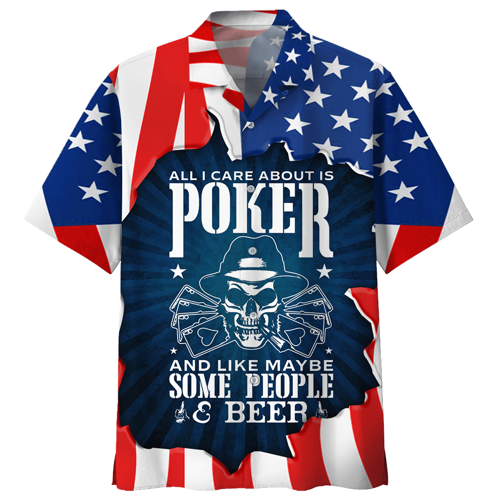 Poker Colorful Nice Design Unisex Hawaiian Shirt