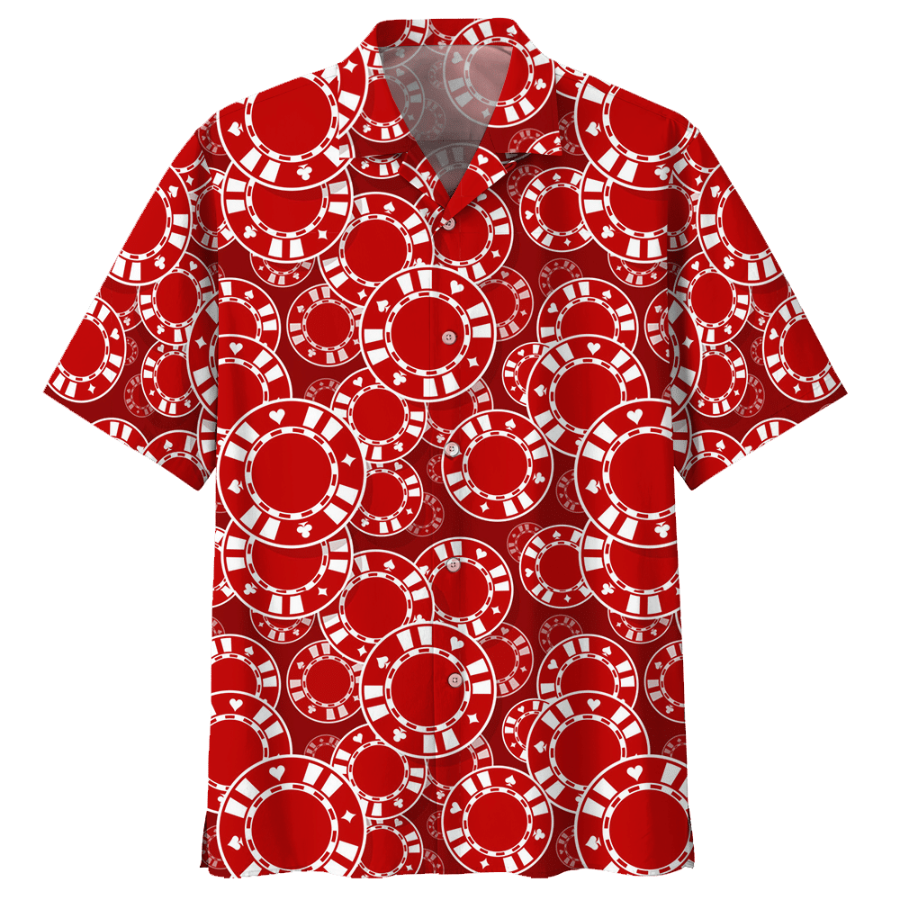 Poker Red Unique Design Unisex Hawaiian Shirt