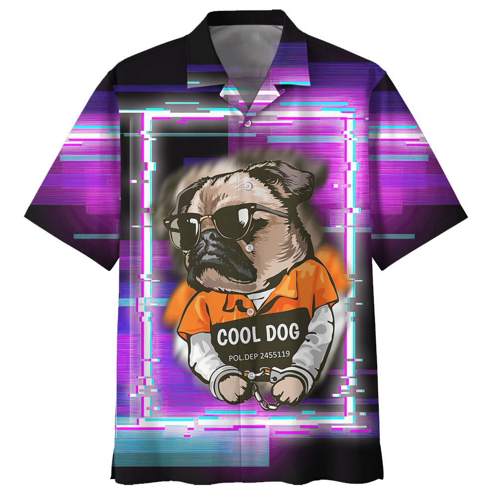 Pug Colorful Amazing Unisex Hawaiian Shirt