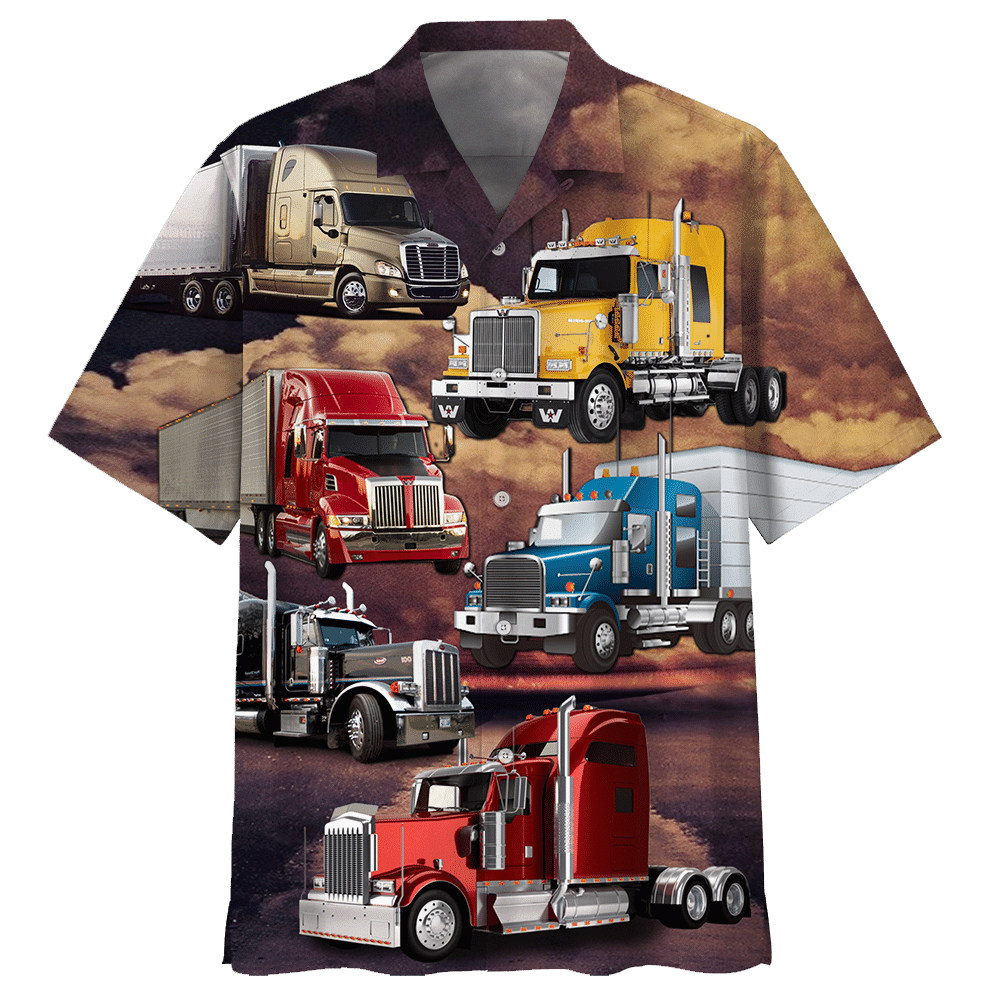Trucker Colorful Awesome Unisex Hawaiian Shirt