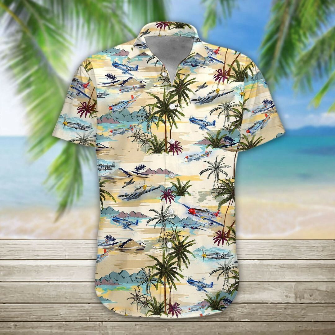 Aircraft 3d All Over Printed Hawaiian Shirt