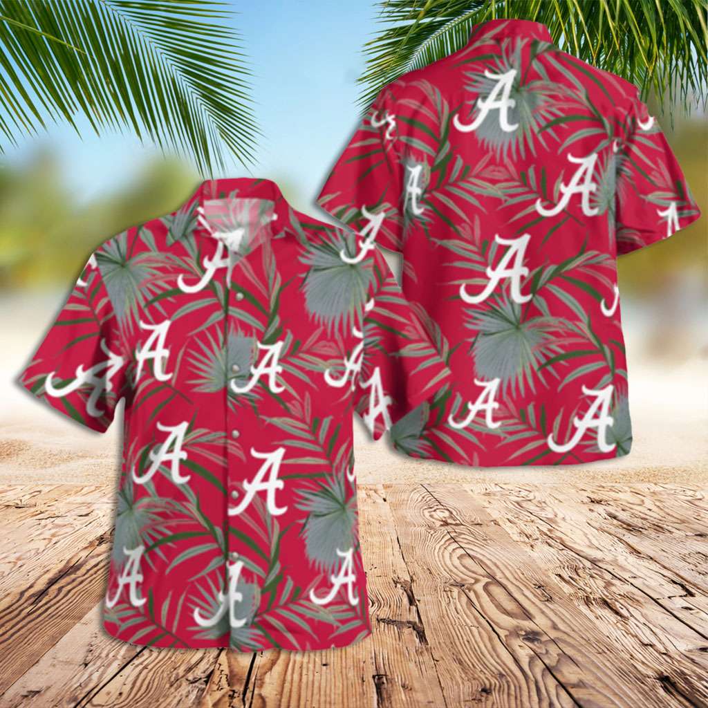 Alabama Hawaiian Shirt Alabama Leaves Hawaiian Shirt 1 Alabama Hawaiian Shirt Alabama Leaves Hawaiian Shirt