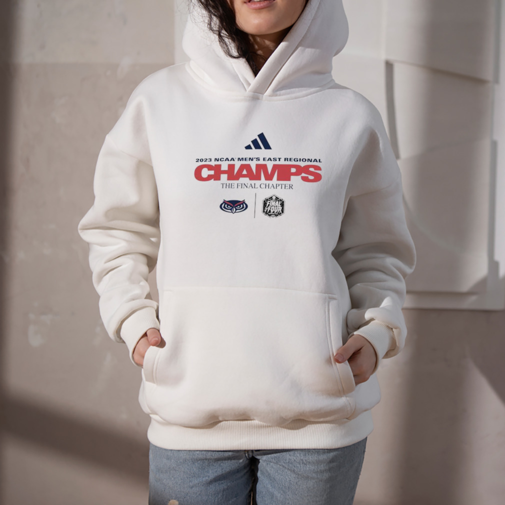 FAU Owls adidas 2023 NCAA Men’s Basketball Tournament March Madness Final Four Regional Champions Locker Room T-Shirt 5 Hoodie