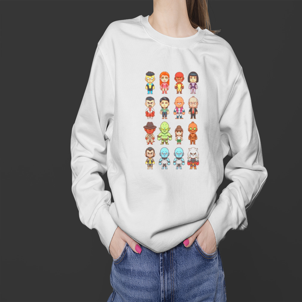 Hero Cast From Invincible Cartoon shirt 4 Sweater