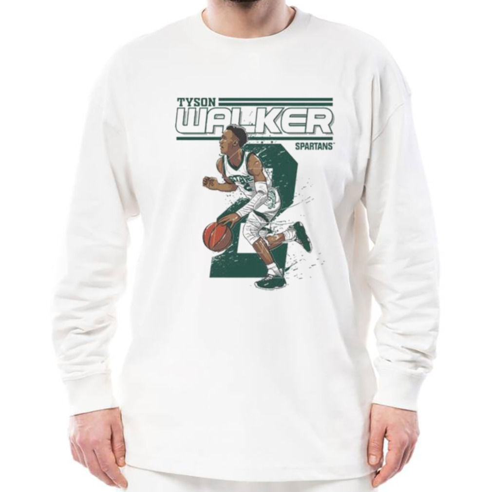 Michigan State Spartans NCAA Men’s Basketball Tyson Walker shirt 3 Longsleeve shirt
