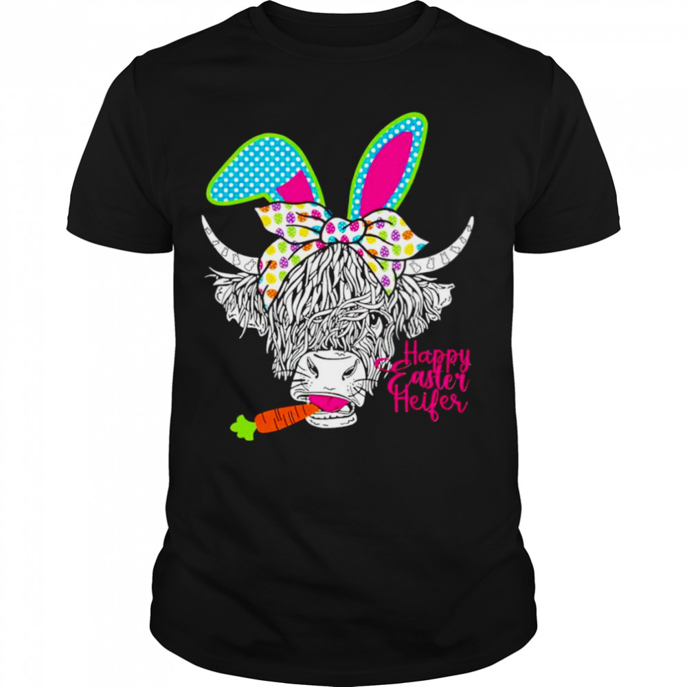 Cow Happy easter heifer shirt