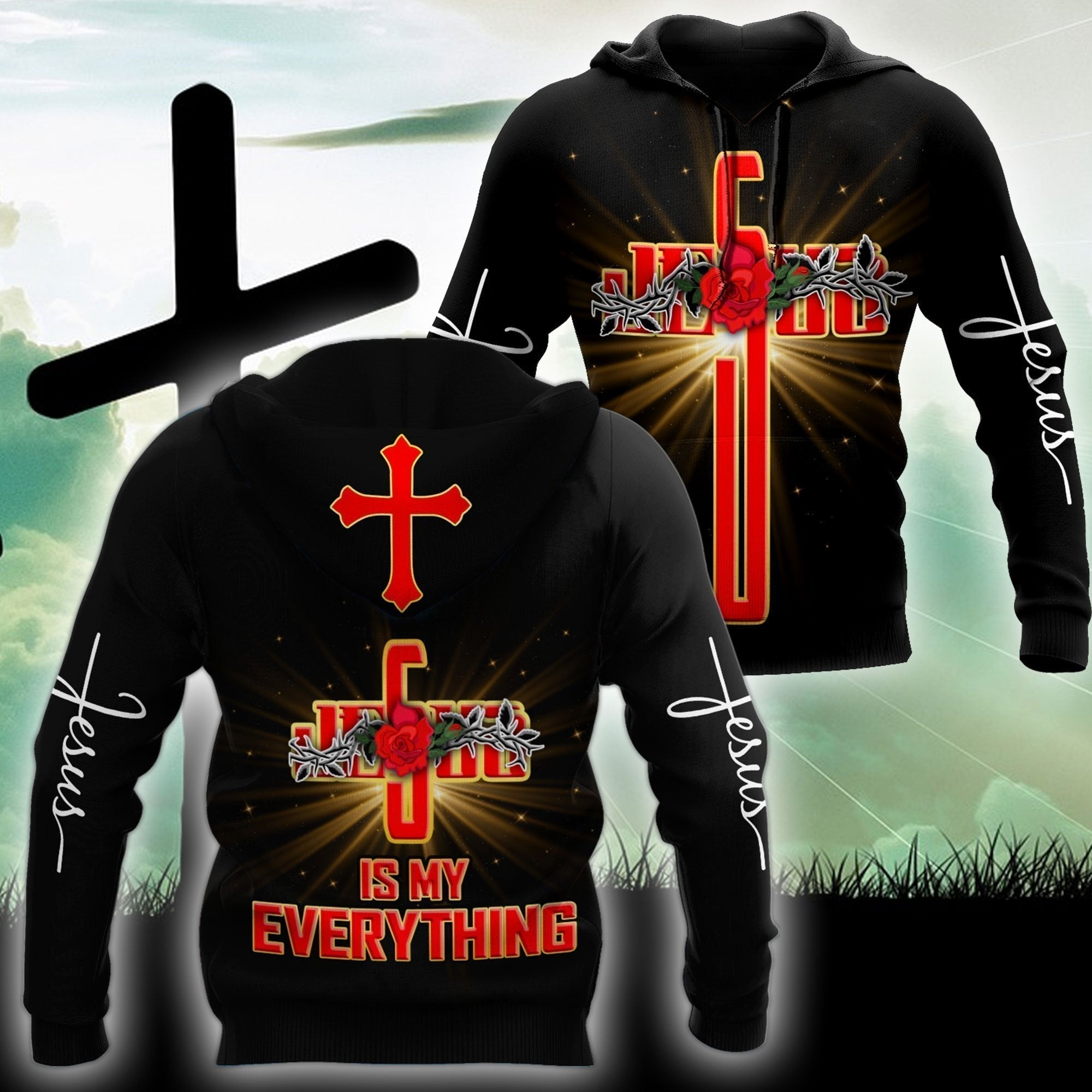 Easter Day Christian Jesus 3d Hoodie HT7376