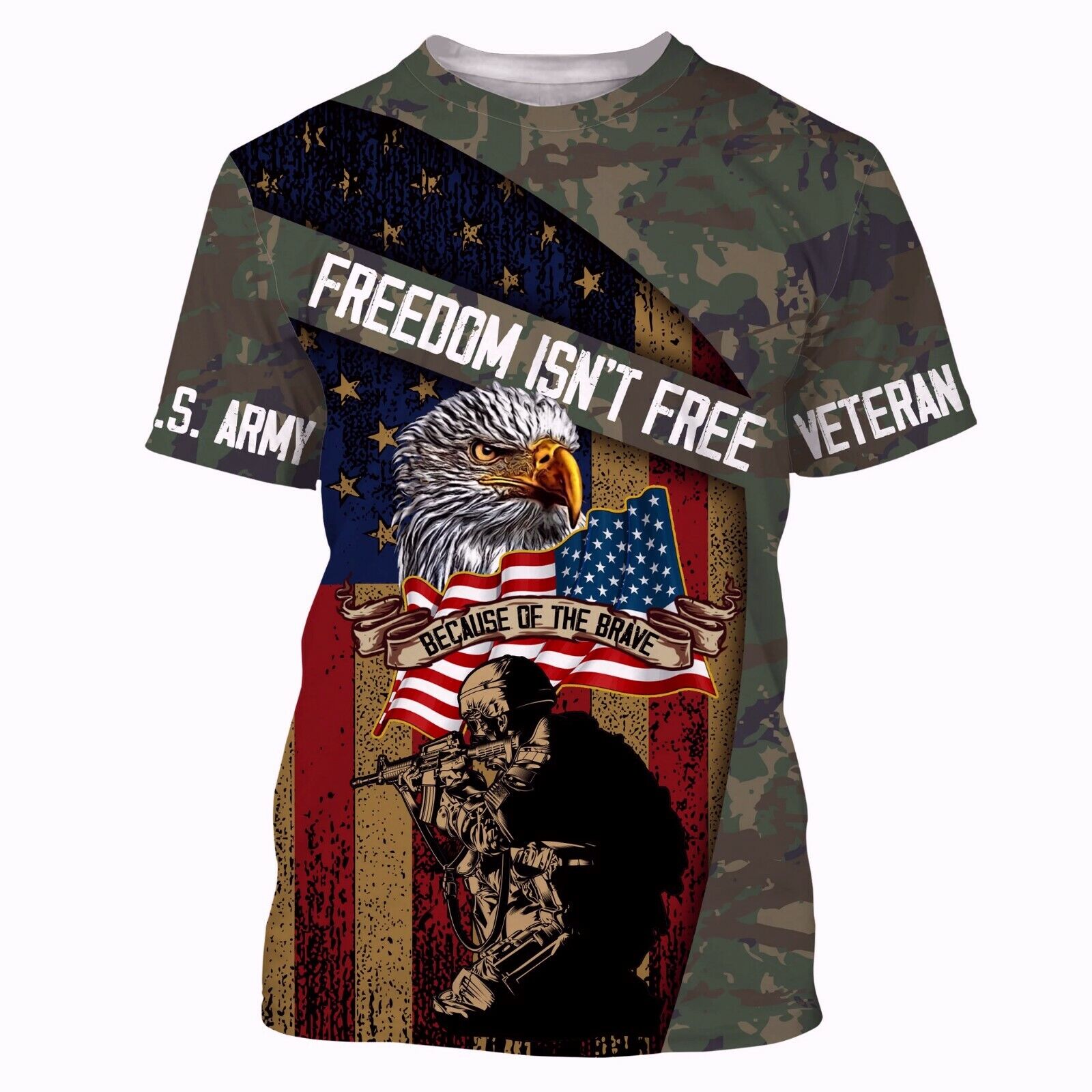 Chicago Bears Military Shirt 3D For Men And Women - Freedomdesign