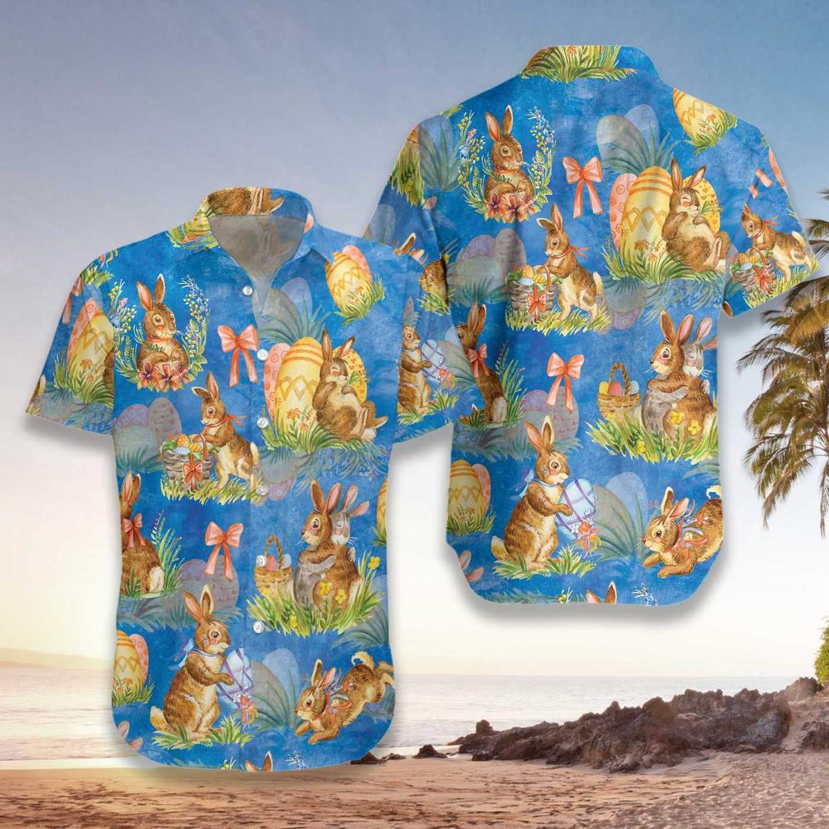 Happy Easter Day Bunny Hawaiian Shirt