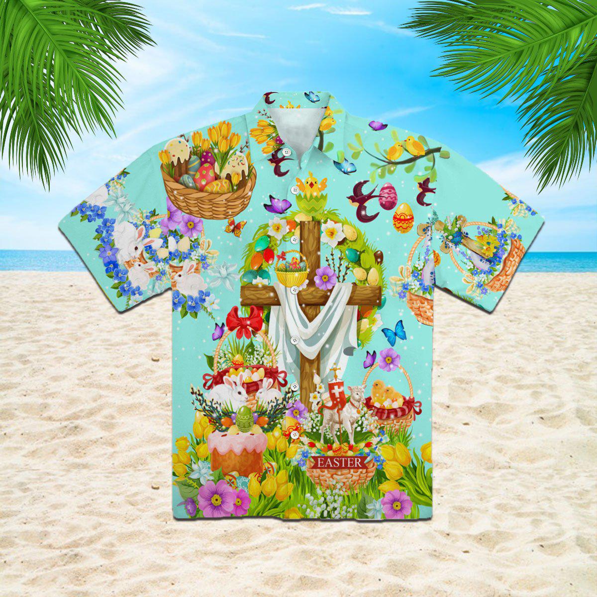 Happy Easter Hawaiian Shirts