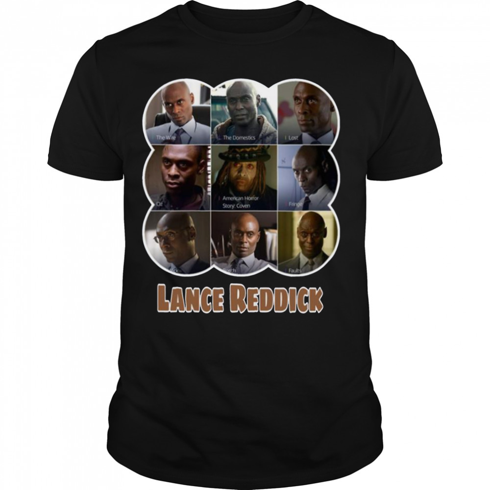 Rip Lance Reddick Collage Design shirt