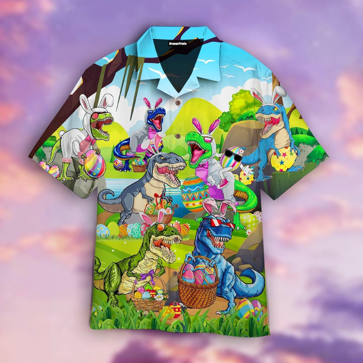 Dragon Easter Eggs Hunt Hawaiian Shirt