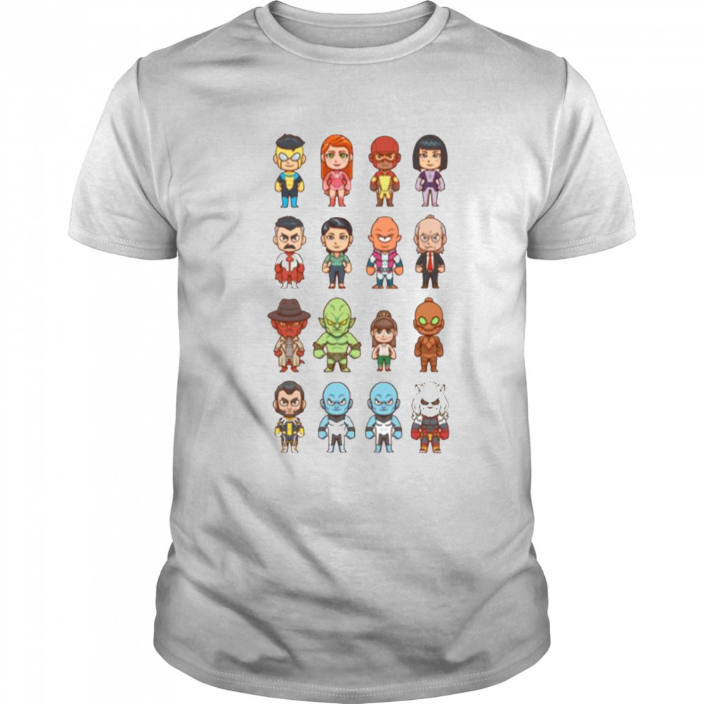 Hero Cast From Invincible Cartoon shirt