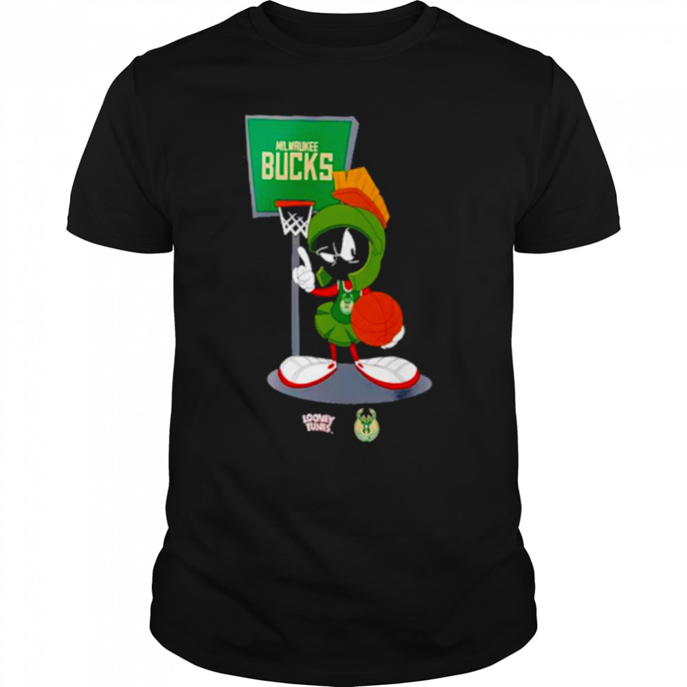 Milwaukee Bucks Looney Tunes Marvin the Martian shirt