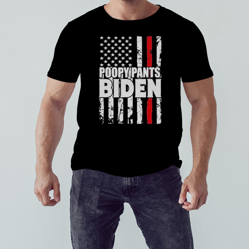 American flag poopypants Biden T-shirt