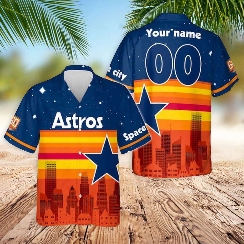 Houston Astros Hawaiian Shirt And Shorts Inspired By 2023 Space