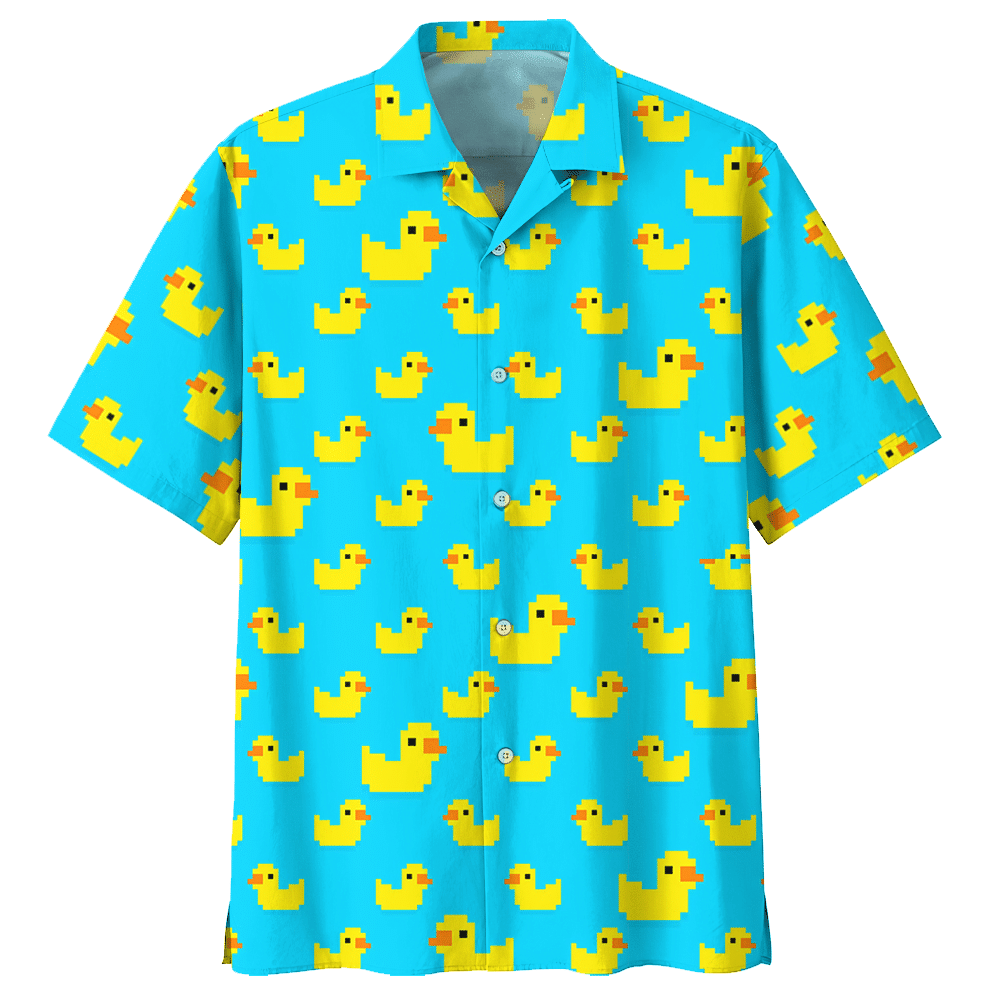 Duck Blue Awesome Design Unisex Hawaiian Shirt