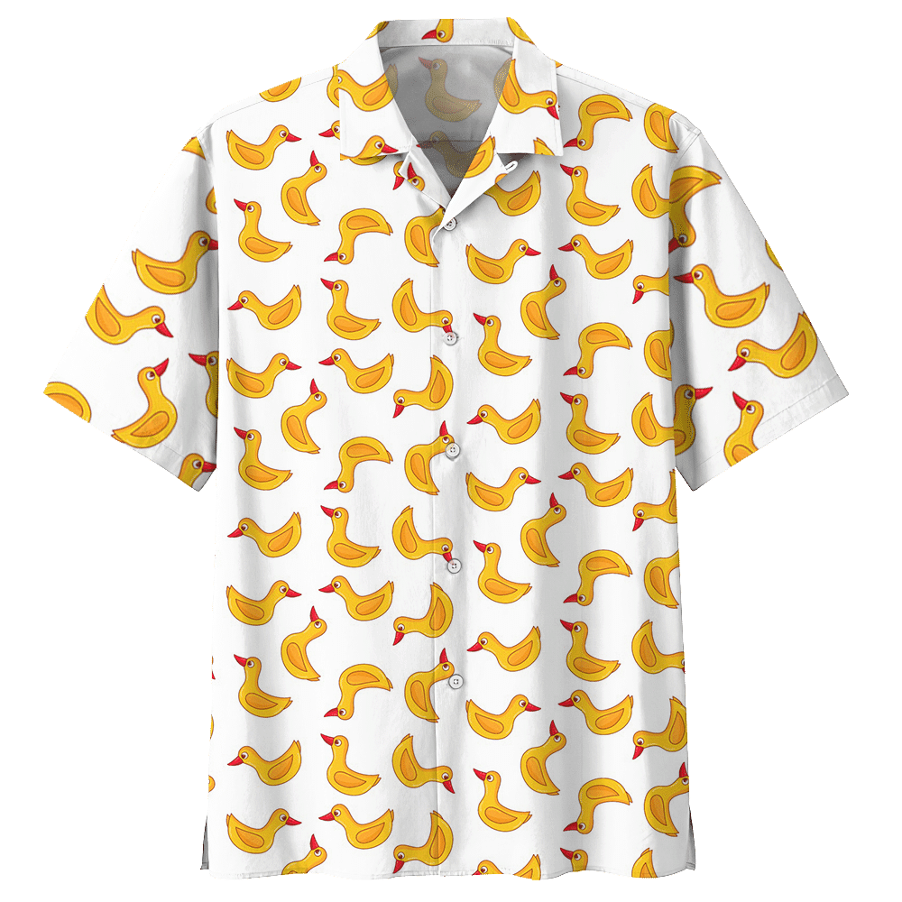 Duck White Unique Design Unisex Hawaiian Shirt