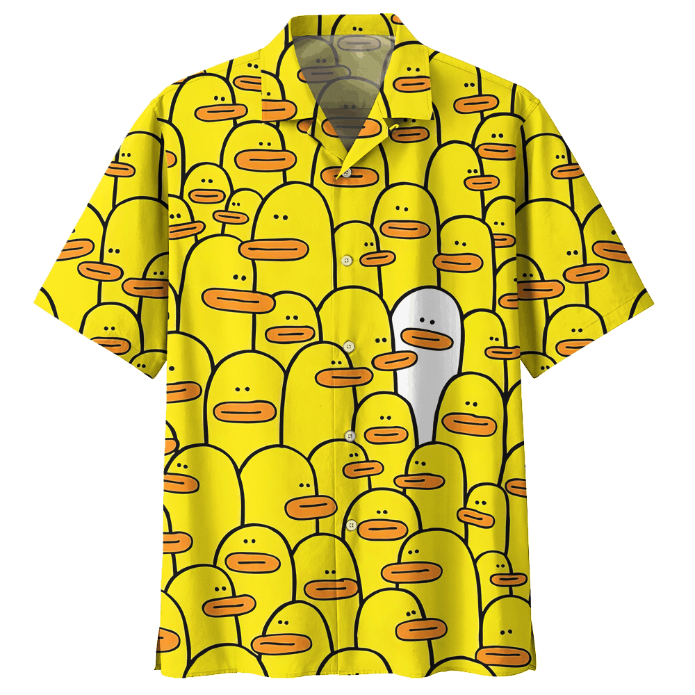 Duck Yellow High Quality Unisex Hawaiian Shirt