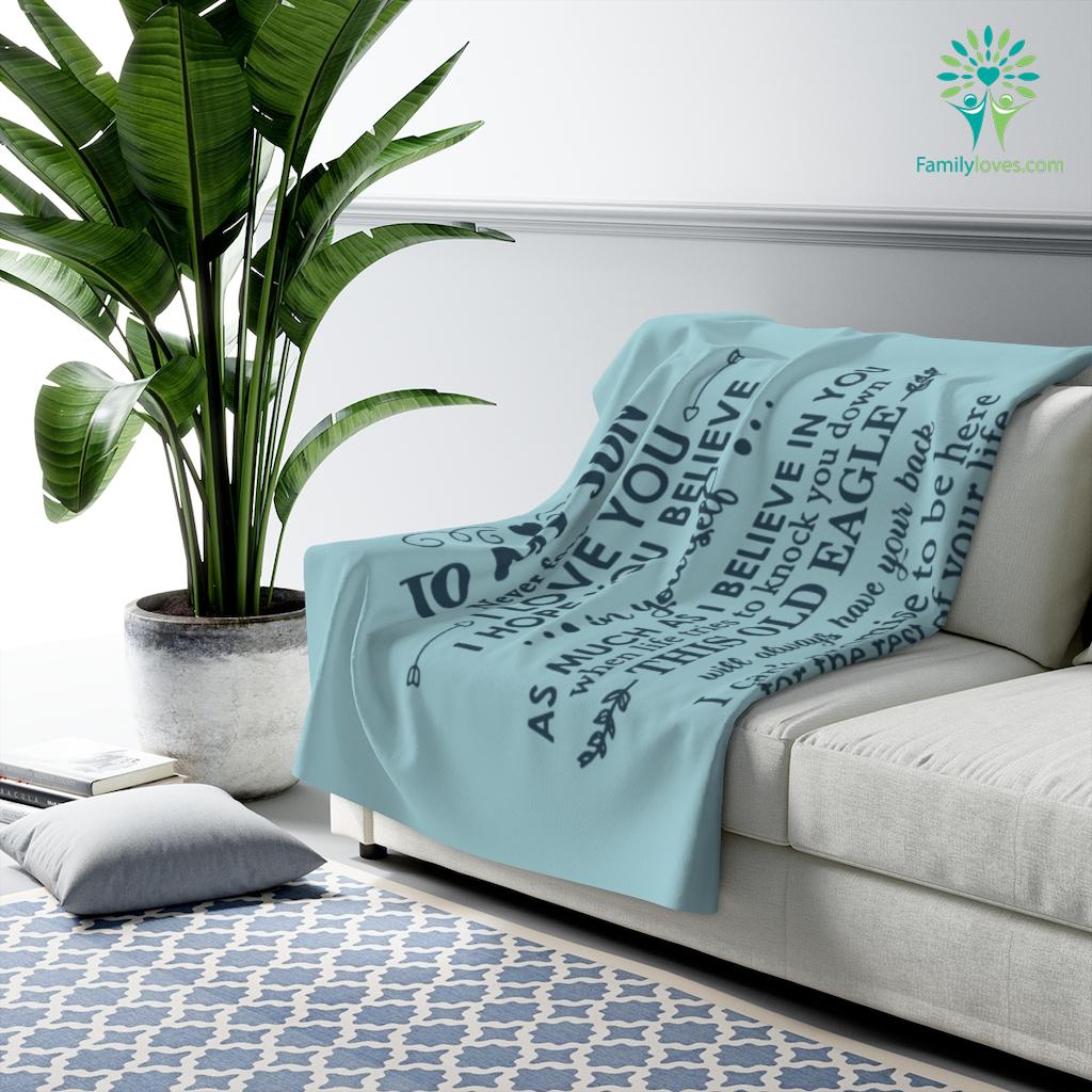 For My Son Quotes Never Forget That I Love You I Hope You Believe In Yourself Love Mom Sherpa Fleece Blanket