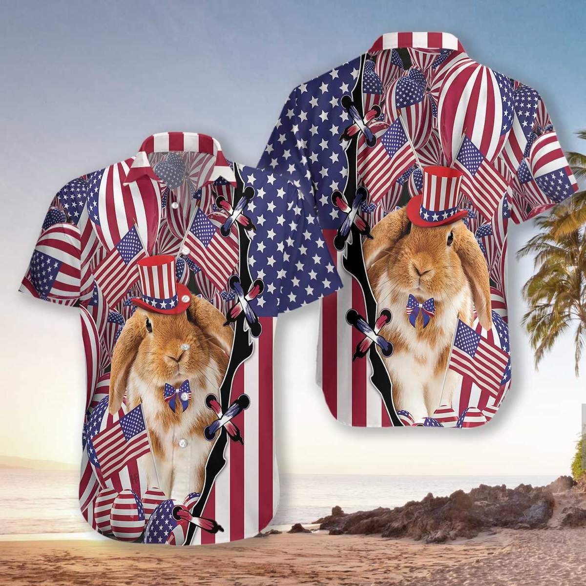 Happy Easter Day America Hawaiian Shirt