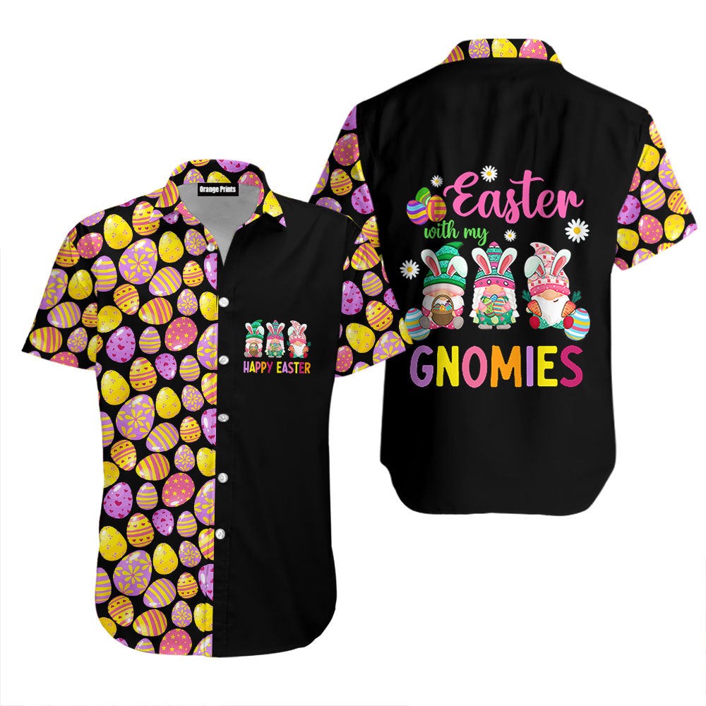Happy Easter Day With My Gnomies Funny Gnome Hawaiian Shirt