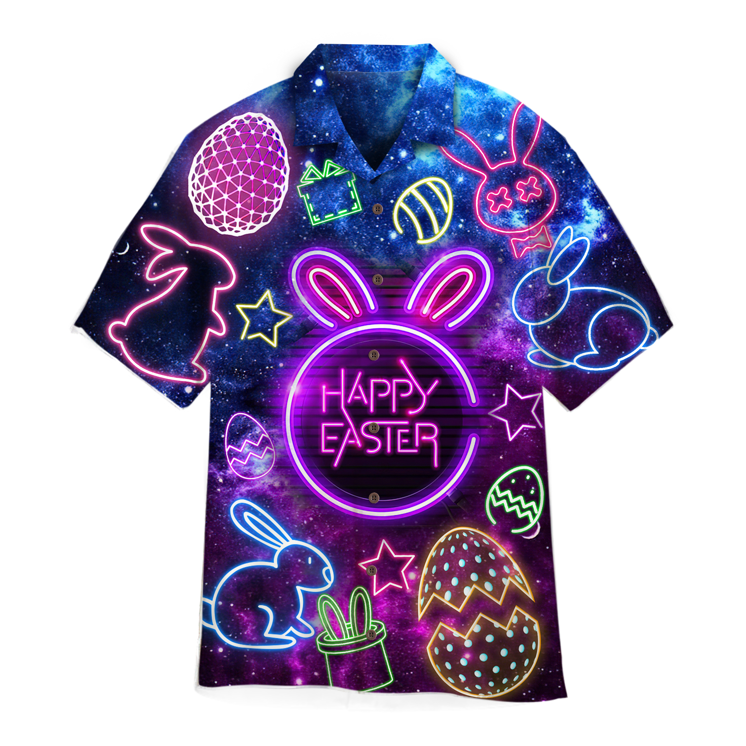 Happy Easter Sunday Jesus Christ He Is Risen Hawaiian Shirt
