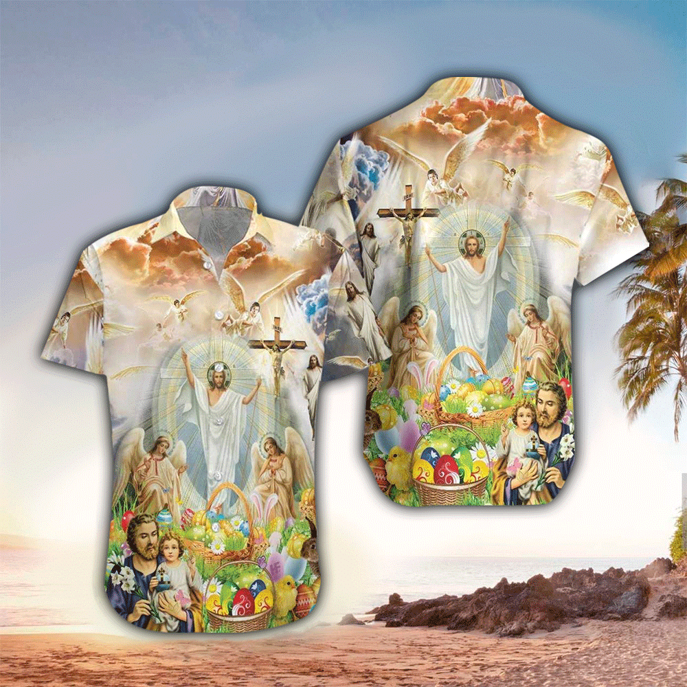 Jesus Happy Easter Hawaiian Shirt