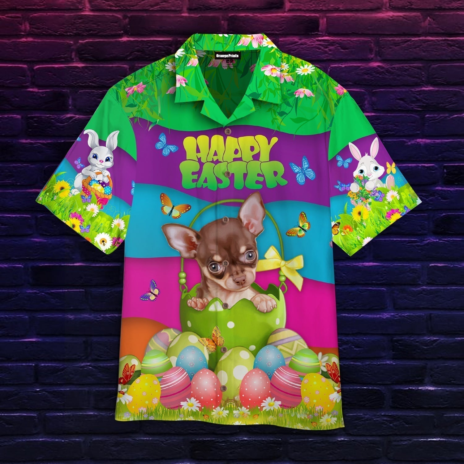 Lovely Puppy Happy With Easters Day Hawaiian Shirt