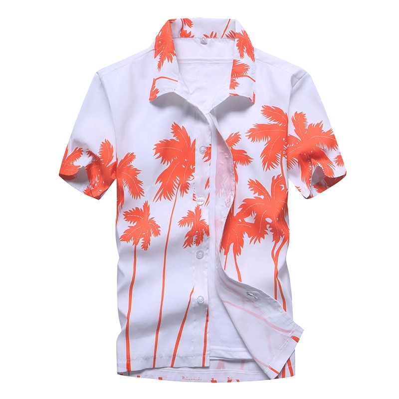 Palm Tree White Amazing Design Unisex Hawaiian Shirt