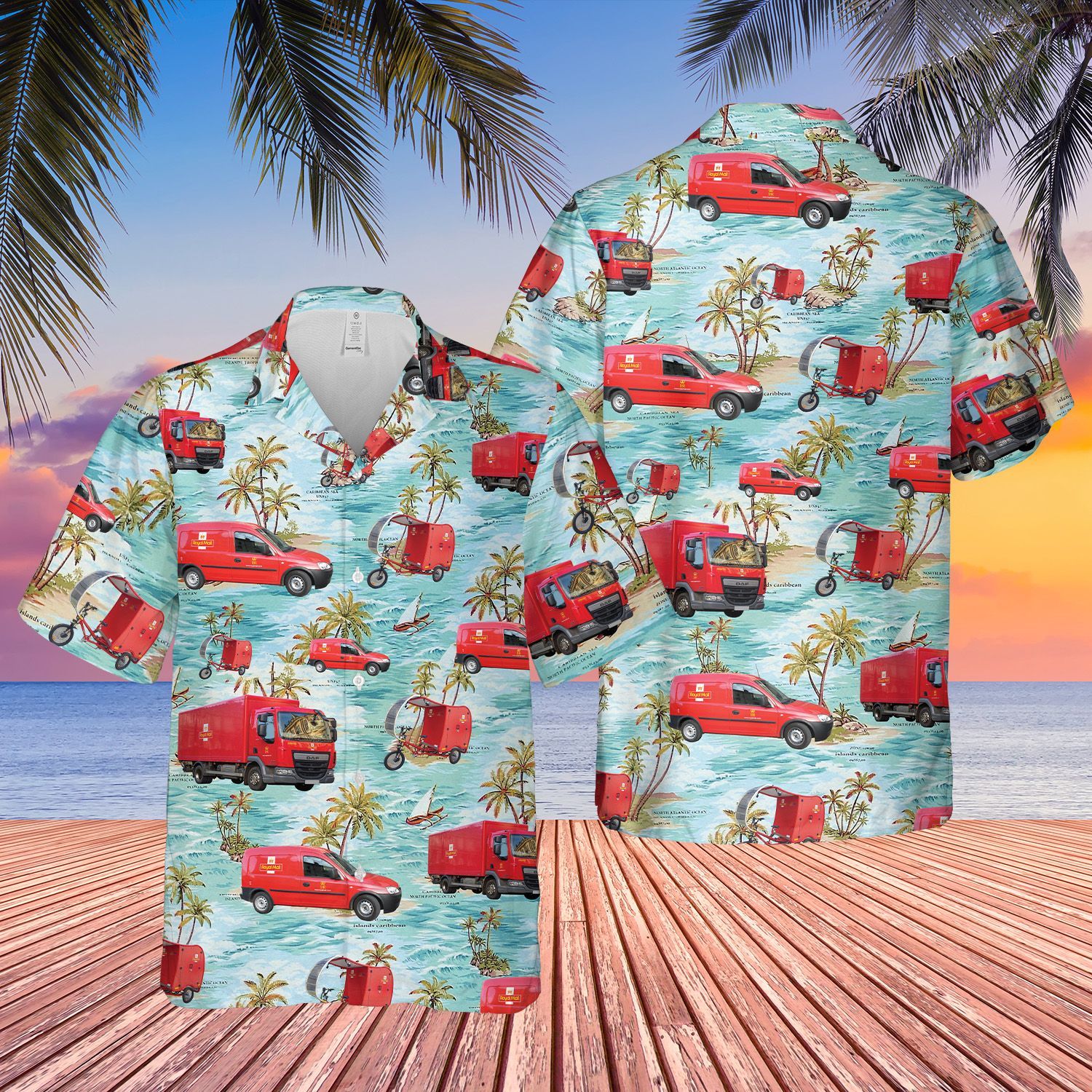 Royal Mail Delivery Vehicles  Blue Nice Design Unisex Hawaiian Shirt For Men And Women Dhc17063340