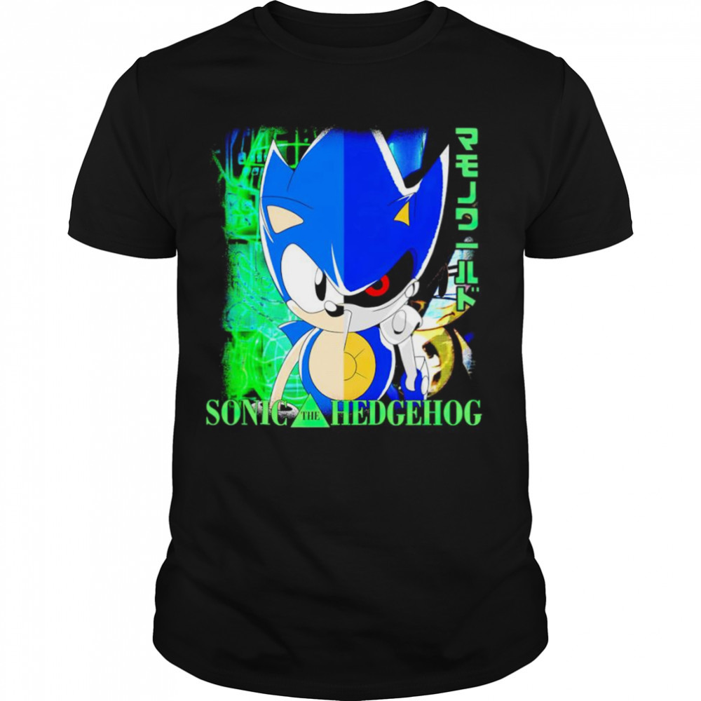 Sonic the Hedgehog Ova in a shell shirt