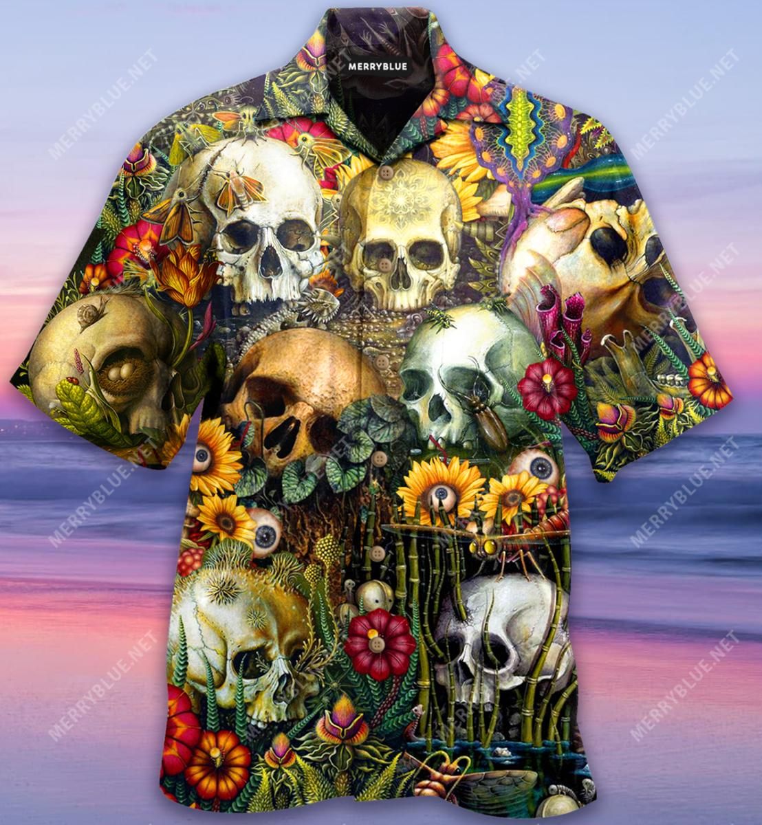 Back To The Beginning Skull Aloha Hawaiian Shirt