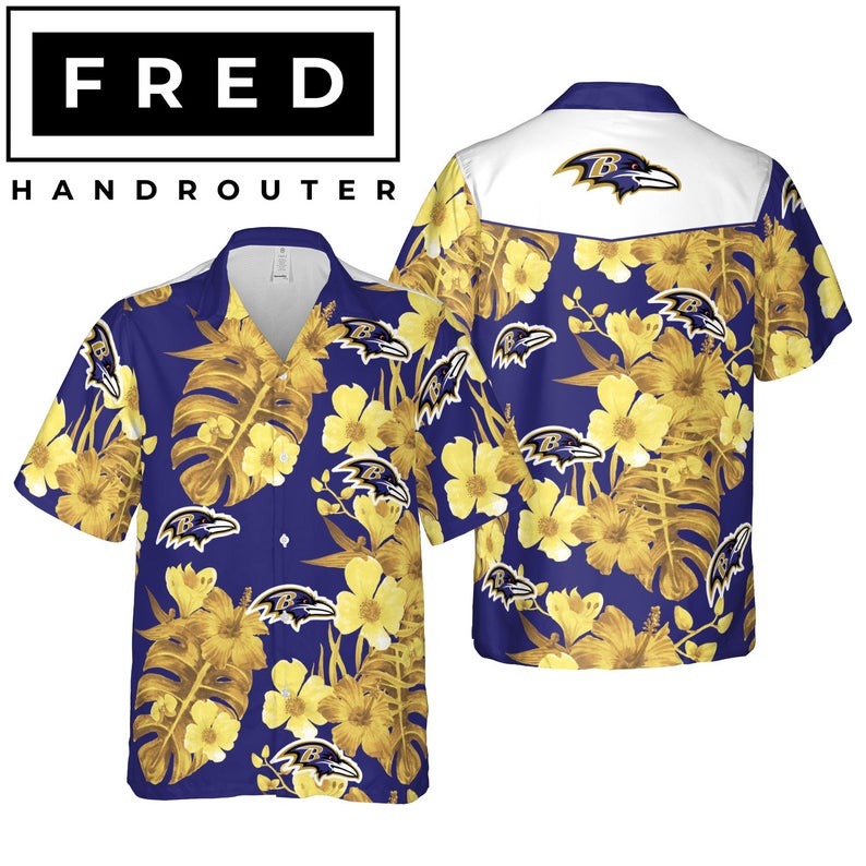 Baltimore Ravens Nfl Hawaiian Shirt For Fans 01-2