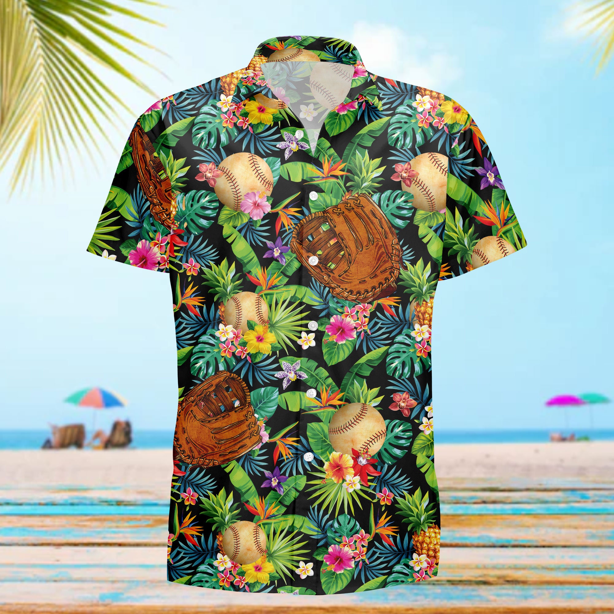 Baseball Art Hawaiian Shirt-1