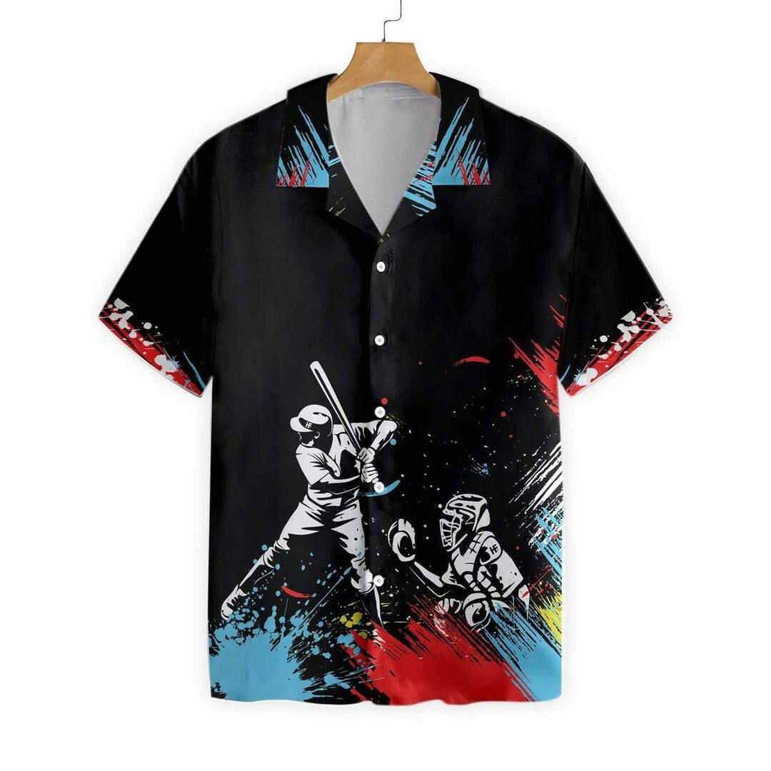 Baseball Coloful Hawaiian Shirt
