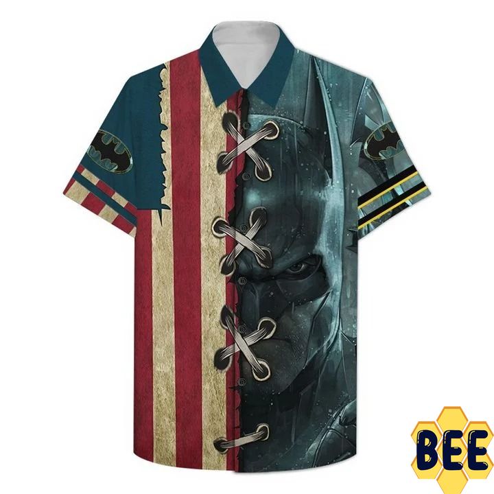 Batman American Flag Trending Hawaiian Shirt-1